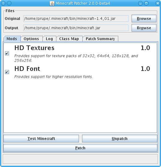 MCPatcher HD v2.4.1_01 (1.3.1) - Программы для minecraft